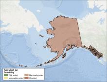 Arrowleaf Soil and Climate Alaska Map