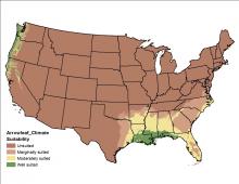 Arrowleaf Climate US Map