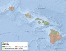 White Clover pH Hawaii Map