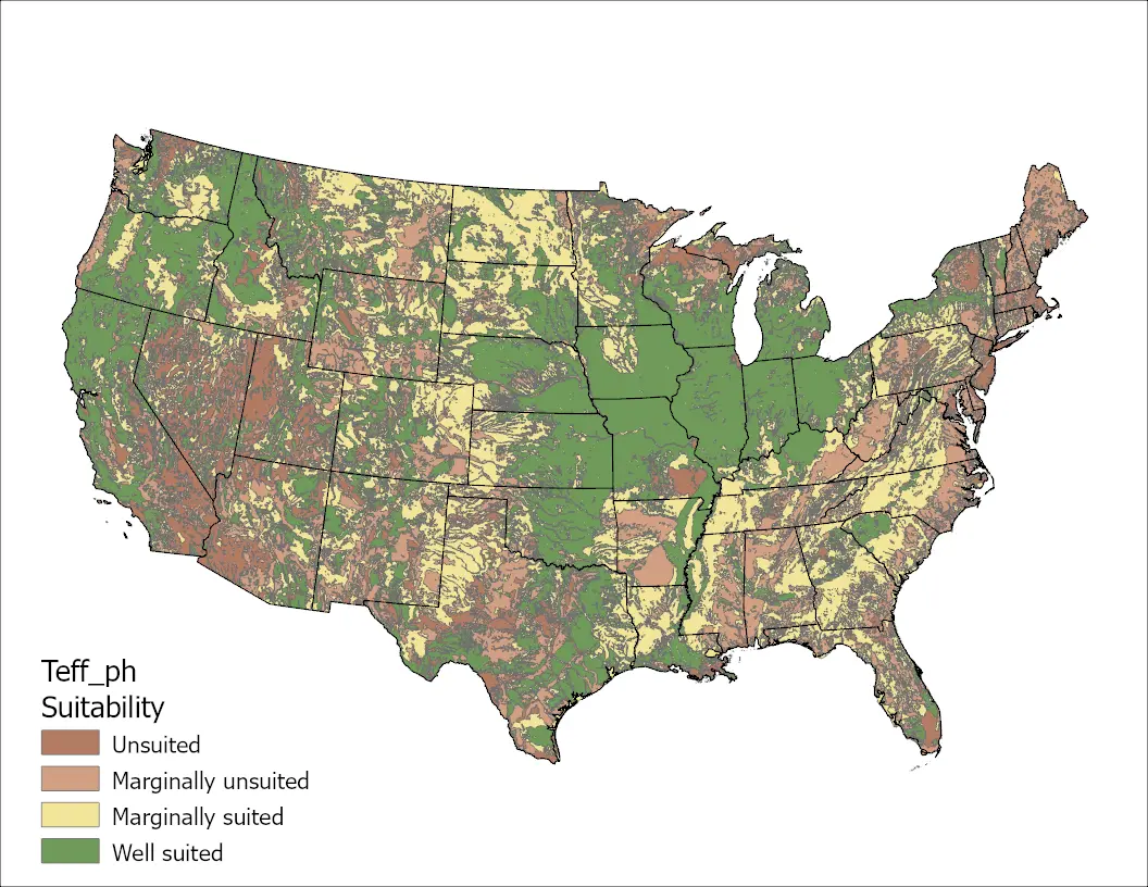 Teff pH US Map