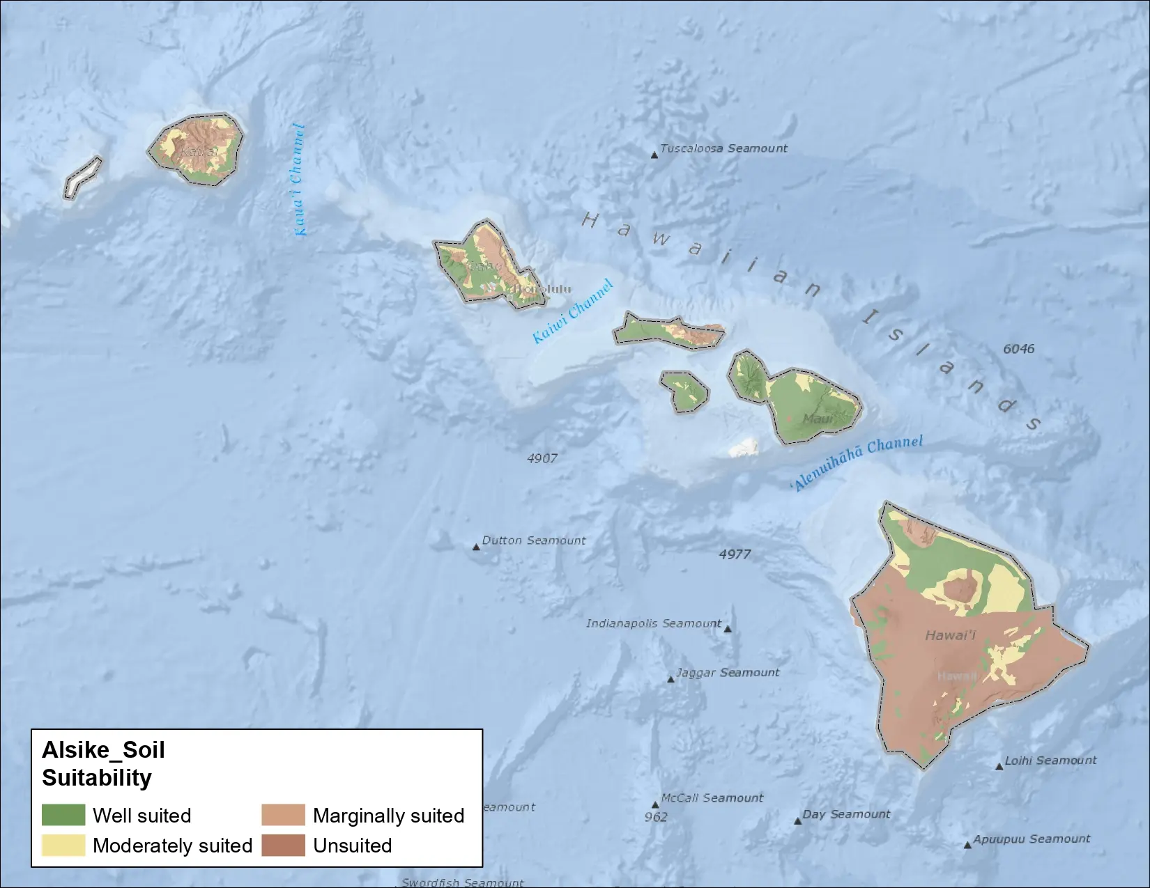 Alsike Clover Soil Hawaii Map