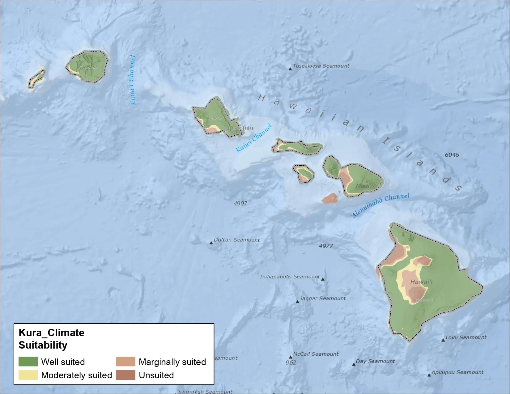 Kura Clover Climate Hawaii Map