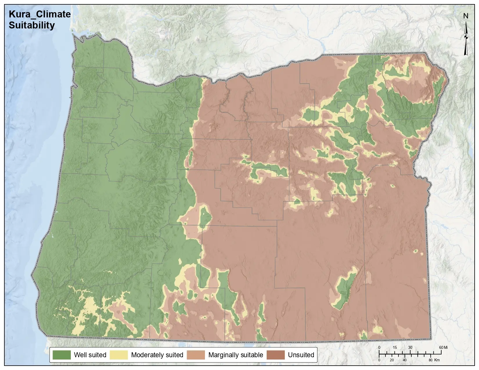 Kura Clover Climate Oregon Map
