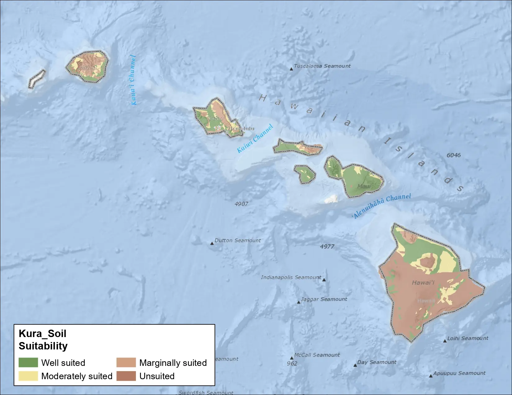 Kura Clover Soil Hawaii Map