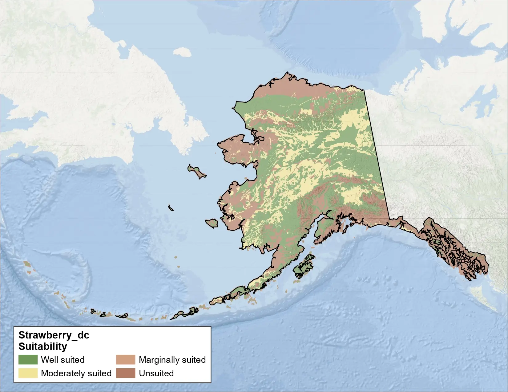 Strawberry Clover Drainage Alaska Map