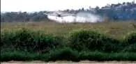 Duster Plane Spraying Herbicide