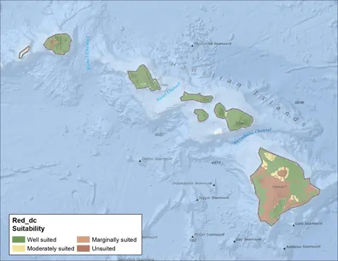 Red Clover Drainage Hawaii Map