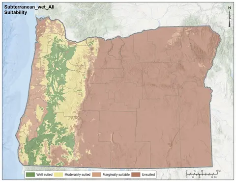 Subterranean Clover All Wet Oregon Map