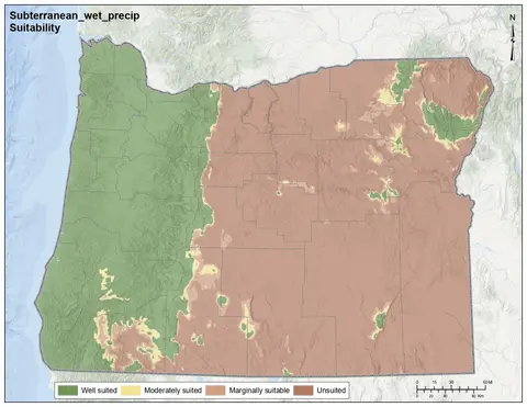 Subterranean Clover Precipitation Wet Oregon Map