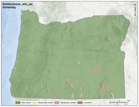 Subterranean Clover Salinity Wet Oregon Map