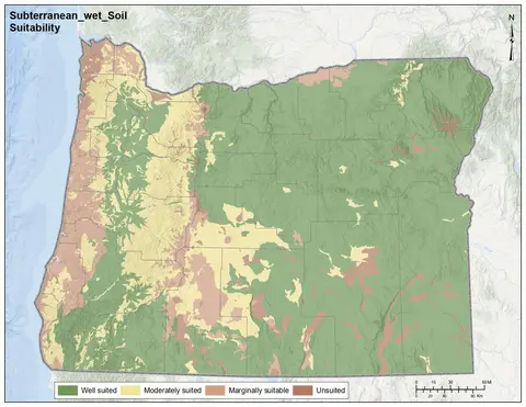 Subterranean Clover Wet Soil Oregon Map
