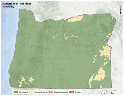 Subterranean Clover Maximum Temperature Wet Oregon Map