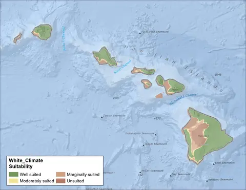 White Clover Climate Hawaii Map