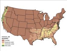 Crimson Clover Soil and Climate US Map