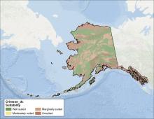 Crimson Clover Drainage Alaska Map