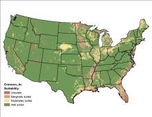 Crimson Clover Drainage US Map