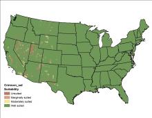 Crimson Clover Salinity US Map