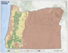 Crimson Clover Soil and Climate Oregon Map