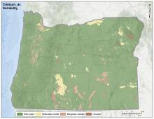 Crimson Clover Drainage Oregon Map
