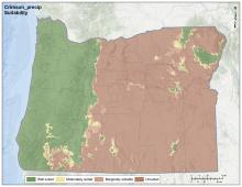 Crimson Clover Precipitation Oregon Map