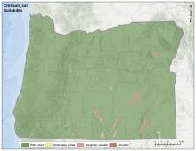Crimson Clover Salinity Oregon Map