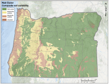 Red Clover Soil Oregon Map