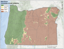 Red Clover Climate Oregon Map