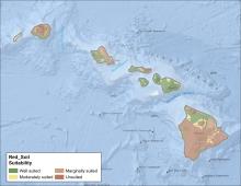 Red Clover Soil Hawaii Map