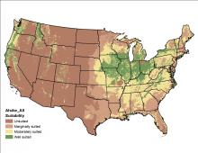 Alsike Clover - Climate and Soil Map